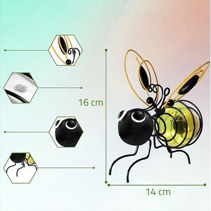 Obrázok z Záhradná dekorácia solárna včielka
