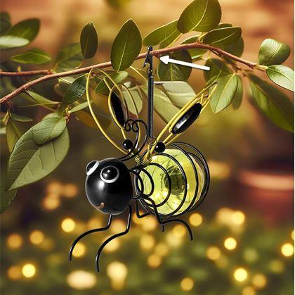 Obrázok z Záhradná dekorácia solárna včielka