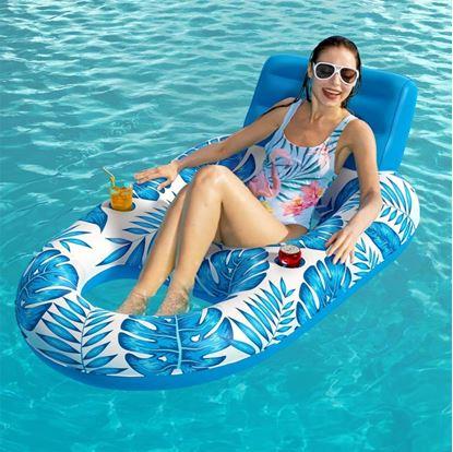 Obrázok Nafukovacie kreslo do vody s držiakmi na nápoje