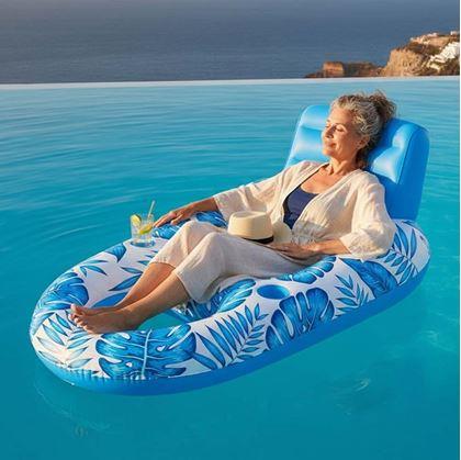 Obrázok z Nafukovacie kreslo do vody s držiakmi na nápoje