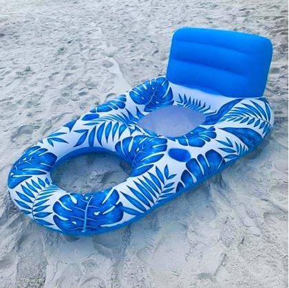 Obrázok z Nafukovacie kreslo do vody s držiakmi na nápoje