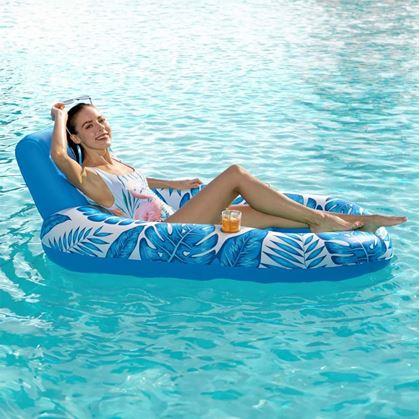 Obrázok z Nafukovacie kreslo do vody s držiakmi na nápoje