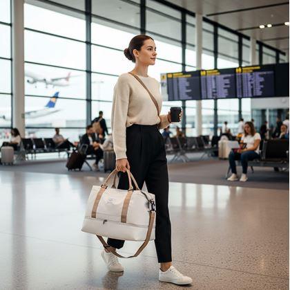 Obrázok z Cestovná taška s dvojitým dnom 60 cm