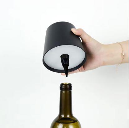 Obrázok Dotyková lampička na fľašu, 3 režimy svetla