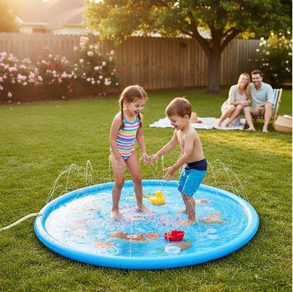 Obrázok z Detská vodná hracia podložka, priemer 97 cm
