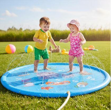 Obrázok z Detská vodná hracia podložka, priemer 97 cm