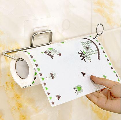 Obrázok z Nerezový nalepovací držiak na papierové utierky