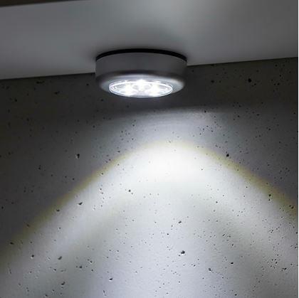 Obrázok z Samolepiaca lampička 3 LED strieborná