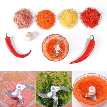 Obrázok z Ručný kuchynský sekáčik, 3 čepele