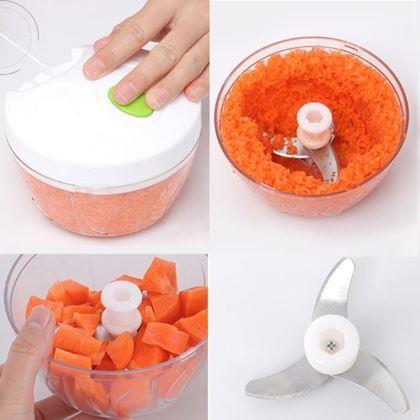 Obrázok z Ručný kuchynský sekáčik, 3 čepele