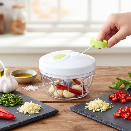 Obrázok z Ručný kuchynský sekáčik, 3 čepele