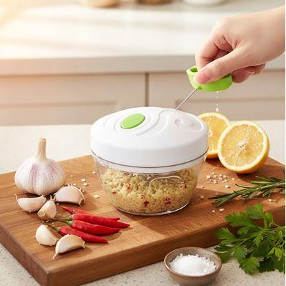 Obrázok Ručný kuchynský sekáčik, 3 čepele