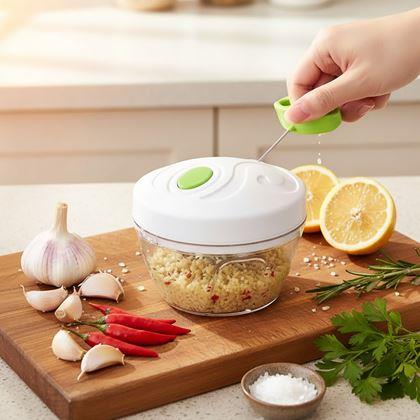 Obrázok z Ručný kuchynský sekáčik, 3 čepele