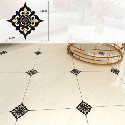 Obrázok z Nálepky na obklady  - 20 ks - čiernožlté