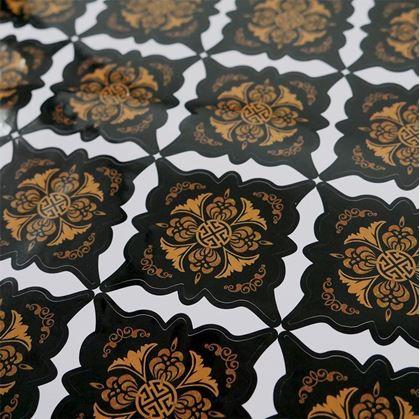 Obrázok z Nálepky na obklady  - 36 ks - čiernohnedé