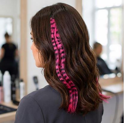 Obrázok Farebný clip in pramienok 45 cm, umelý medvedí chvost