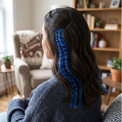 Obrázok Farebný clip in pramienok 45 cm, umelý medvedí chvost