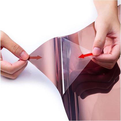 Obrázok z Zrkadlové fólie na okná 200 cm  - bronzová