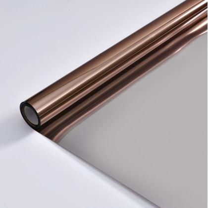 Obrázok z Zrkadlové fólie na okná 200 cm  - bronzová