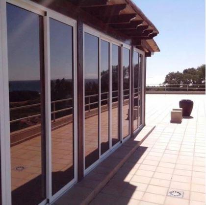 Obrázok z Zrkadlové fólie na okná 200 cm  - bronzová