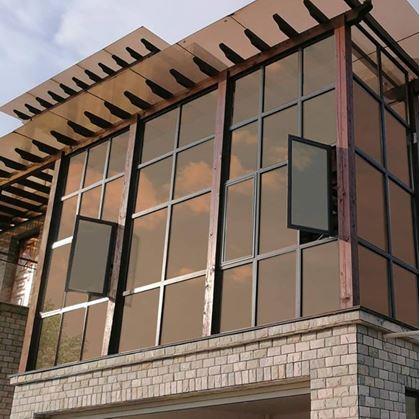 Obrázok z Zrkadlové fólie na okná 200 cm  - bronzová