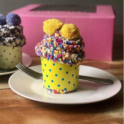 Obrázok z Ponožky v darčekovom balení  -  žltý cupcake