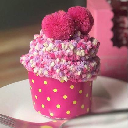 Obrázok z Ponožky v darčekovom balení  -  ružový cupcake