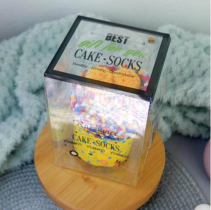 Obrázok z Ponožky v darčekovom balení  -  žltý cupcake