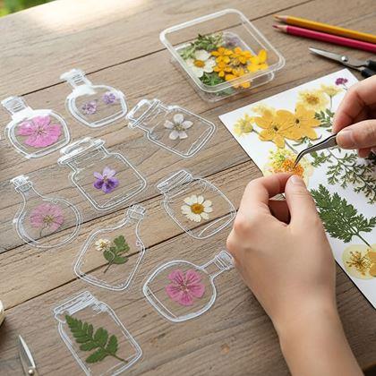 Obrázok z DIY herbár - samolepky na sušené kvety