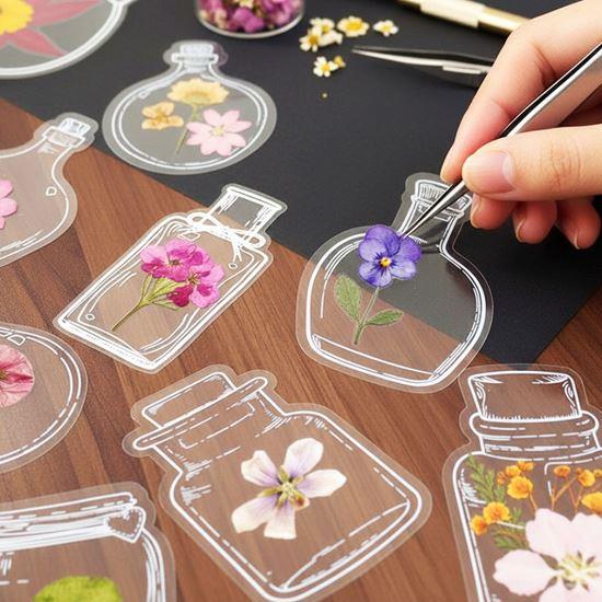 Obrázok z DIY herbár - samolepky na sušené kvety