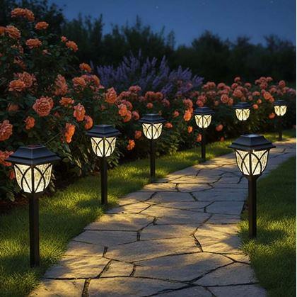 Obrázok z 2 ks LED solárna lampa na záhradu