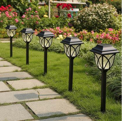 Obrázok z 2 ks LED solárna lampa na záhradu