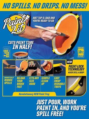 Obrázok z Maliarska antigravitačná vanička/paleta na farbu do ruky – koniec rozliatym farbám