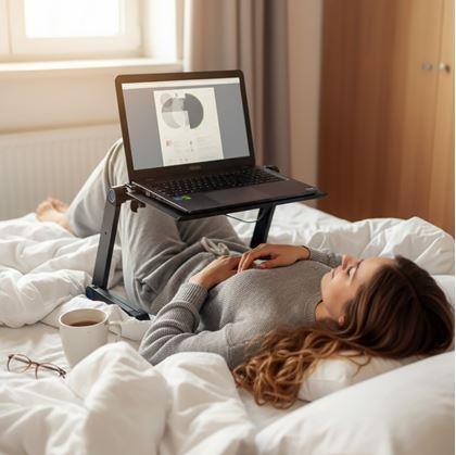 Obrázok z Prenosný polohovateľný stolík na notebook s vetracími štrbinami