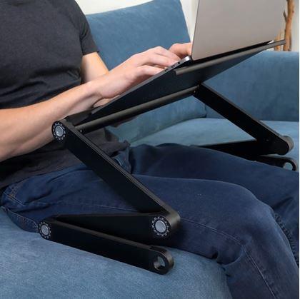 Obrázok z Prenosný polohovateľný stolík na notebook s vetracími štrbinami