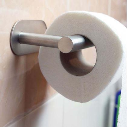 Obrázok z Samolepiaci nerezový držiak na toaletný papier