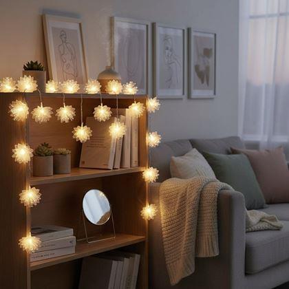 Obrázok z LED svetelný reťaz - kvety