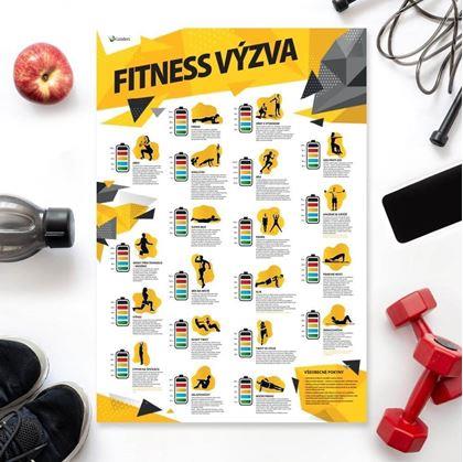 Obrázok z Stierací plagát - fitness výzva