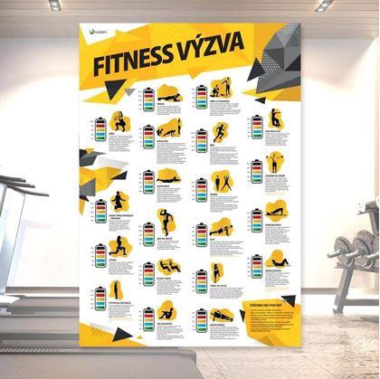 Obrázok z Stierací plagát - fitness výzva