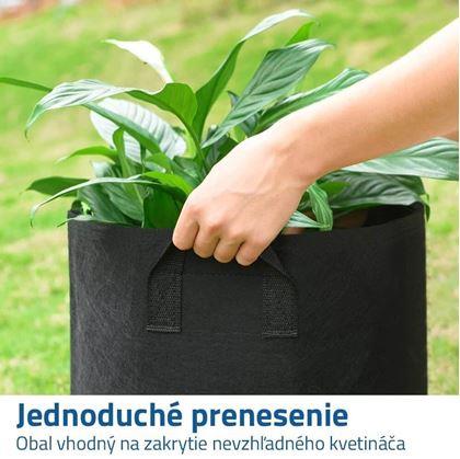 Obrázok z Textilný kvetináč - priemer 25 cm