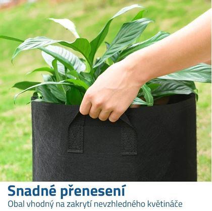 Obrázok z Textilný kvetináč - priemer 30 cm