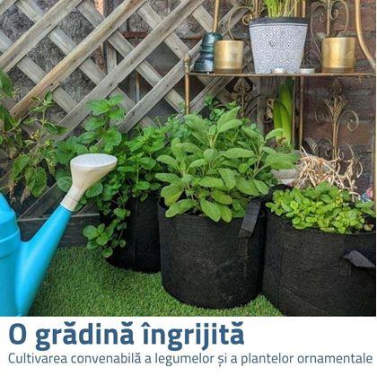 Obrázok z Textilný kvetináč - priemer 30 cm