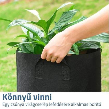 Obrázok z Textilný kvetináč - priemer 30 cm