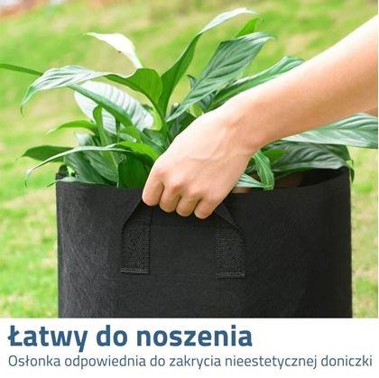 Obrázok z Textilný kvetináč - priemer 30 cm