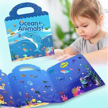 Obrázok z Kniha plná samolepiek  -  oceán