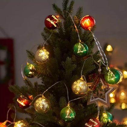 Obrázok z LED svetelná reťaz - vianočné ozdoby
