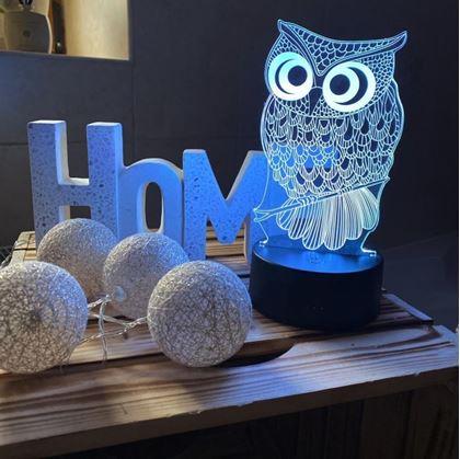 Obrázok z Lampa s 3D ilúziou  -  sova