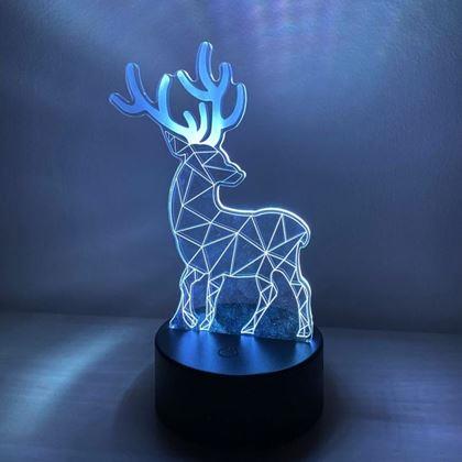Obrázok z Lampa s 3D ilúziou  -  jeleň