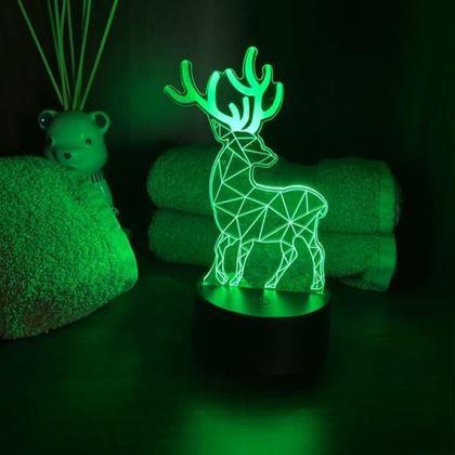 Obrázok z Lampa s 3D ilúziou  -  jeleň