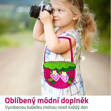 Obrázok z Súprava na výrobu kabelky pre deti  -  jahoda